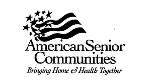 AMERICAN SENIOR COMMUNITIES BRINGING HOME & HEALTH TOGETHER logo