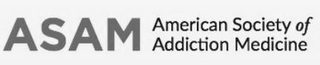 AMERICAN SOCIETY OF ADDICTION MEDICINE ASAM logo
