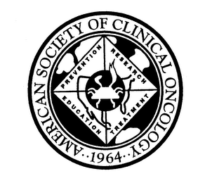 AMERICAN SOCIETY OF CLINICAL ONCOLOGY 1964 PREVENTION RESEARCH TREATMENT EDUCATION logo