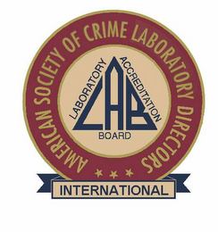 AMERICAN SOCIETY OF CRIME LABORATORY DIRECTORS LABORATORY ACCREDITATION BOARD LAB INTERNATIONAL logo