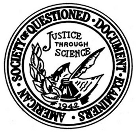AMERICAN · SOCIETY OF QUESTIONED · DOCUMENT · EXAMINERS · logo