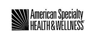 AMERICAN SPECIALTY HEALTH & WELLNESS logo