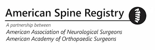 AMERICAN SPINE REGISTRY A PARTNERSHIP BETWEEN AMERICAN ASSOCIATION OF NEUROLOGICAL SURGEONS AMERICAN ACADEMY OF ORTHOPAEDIC SURGEONS logo