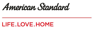 AMERICAN STANDARD LIFE. LOVE. HOME logo