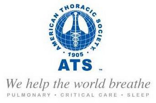 AMERICAN THORACIC SOCIETY · 1905 · ATS WE HELP THE WORLD BREATHE PULMONARY · CRITICAL CARE · SLEEP logo
