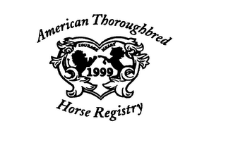 AMERICAN THOROUGHBRED HORSE REGISTRY COURAGE HEART 1999 logo