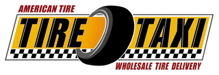 AMERICAN TIRE TIRE TAXI WHOLESALE TIRE DELIVERY logo