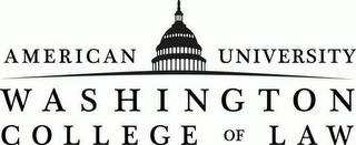 AMERICAN UNIVERSITY WASHINGTON COLLEGE OF LAW logo