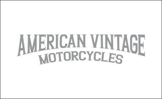 AMERICAN VINTAGE MOTORCYCLES logo