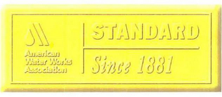 AMERICAN WATER WORKS ASSOCIATION STANDARD SINCE 1881 logo