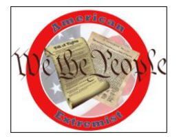 AMERICAN WE THE PEOPLE EXTREMIST logo