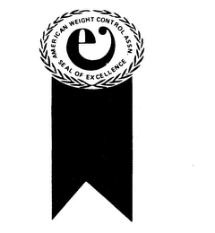AMERICAN WEIGHT CONTROL ASSN SEAL OF EXCELLENCE E logo