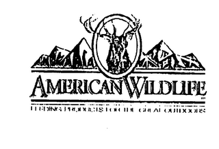 AMERICAN WILDLIFE FEEDING PRODUCTS FOR THE GREAT OUTDOORS logo