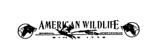 AMERICAN WILDLIFE ORIGINAL SPORTSWEAR SINCE 1776 logo