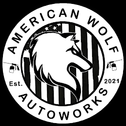 AMERICAN WOLF AUTOWORKS EST. 2021 logo