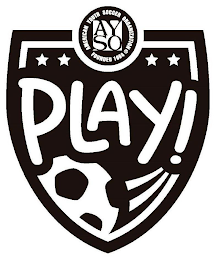 AMERICAN YOUTH SOCCER ORGANIZATION FOUNDED 1964 AYSO PLAY! logo