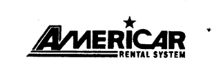AMERICAR RENTAL SYSTEM logo