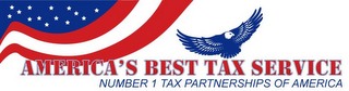 AMERICAS BEST TAX SERVICE NUMBER 1 TAX PARTNERSHIPS OF AMERICA logo