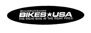 AMERICA'S BICYCLE SUPERSTONE BIKES*USA THE RIGHT BIKE AT THE RIGHT PRICE. logo