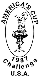 AMERICA'S CUP 1987 CHALLENGE U.S.A. logo