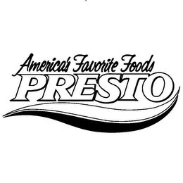 AMERICA'S FAVORITE FOODS PRESTO logo