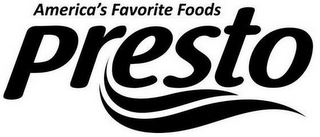 AMERICA'S FAVORITE FOODS PRESTO logo