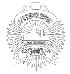 AMERICA'S FINEST 21ST CENTURY AUTHENTIC DETAIL logo