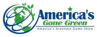 AMERICA'S GONE GREEN AMERICA'S GREENEST GAME SHOW logo