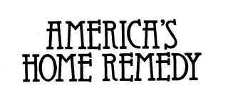 AMERICA'S HOME REMEDY logo
