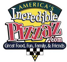 AMERICA'S INCREDIBLE PIZZAZ.COM GREAT FOOD, FUN, FAMILY, & FRIENDS logo