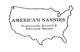 AMERICA'S NANNIES PROFESSIONALLY SCREENED & REFERENCED NANNIES logo