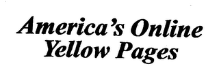 AMERICA'S ONLINE YELLOW PAGES logo