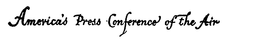 AMERICA'S PRESS CONFERENCE OF THE AIR logo