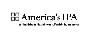 AMERICA'S TPA SIMPLICITY FLEXIBILITY AFFORDABILITY SERVICE logo