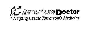 AMERICASDOCTOR HELPING CREATE TOMORROW'S MEDICINE logo