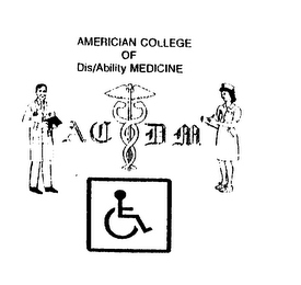 AMERICIAN COLLEGE OF DIS/ABILITY MEDICINE ACDM logo