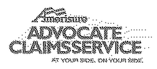 AMERISURE ADVOCATE CLAIMSSERVICE AT YOUR SIDE. ON YOUR SIDE. logo