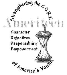 AMERITEEN STRENGTHENING THE C.O.R.E. OF AMERICA'S YOUTH CHARACTER OBJECTIVES RESPONSIBILITY EMPOWERMENT logo