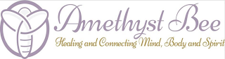 AMETHYST BEE HEALING AND CONNECTING MIND, BODY AND SPIRIT logo