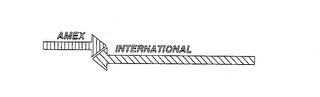 AMEX INTERNATIONAL logo
