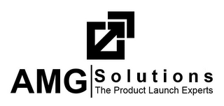 AMG SOLUTIONS THE PRODUCT LAUNCH EXPERTS logo