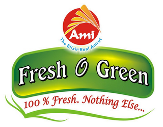 AMI THE ELIXIR-REAL AMRUT FRESH & GREEN 100% FRESH. NOTHING ELSE... logo