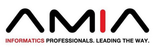 AMIA INFORMATICS PROFESSIONALS. LEADING THE WAY. logo