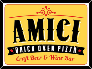 AMICI BRICK OVEN PIZZA CRAFT BEER & WINE BAR logo