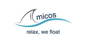 AMICOS RELAX, WE FLOAT logo