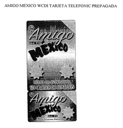 AMIGO MEXICO WCD! TARJETA TELEFONIC PREPAGADA logo