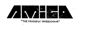 AMIGO" THE FRIENDLY WHEELCHAIR" logo