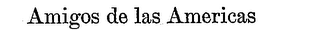AMIGOS DE LAS AMERICAS A logo