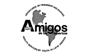 AMIGOS DE LAS AMERICAS, ADVENTURES OF FRIENDSHIP AND SHARING HEALED SERVICE BY YOUTH IN LATIN AMERICA logo