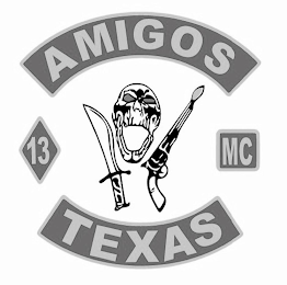 AMIGOS MC 13 TEXAS logo